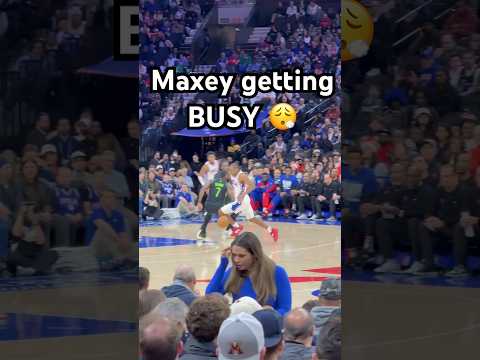 Maxey with the handle and the tough finish 💪
