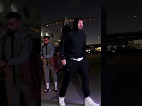First Look: Luka Doncic arrives in LA as a LAKER!