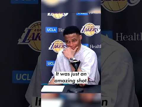Russell Westbrook’s dribbling skills really impressed this reporter | #shorts