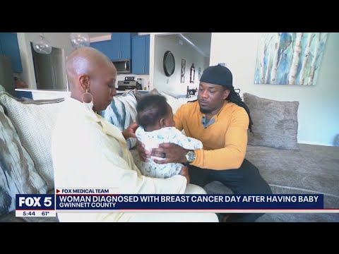 New mom diagnosed with breast cancer day after having baby