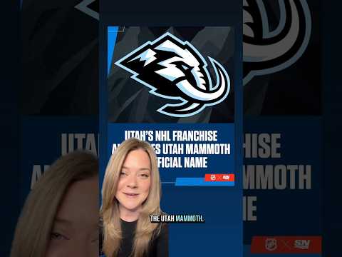 Utah HC Unveil New Franchise Name, Utah Mammoth 👀