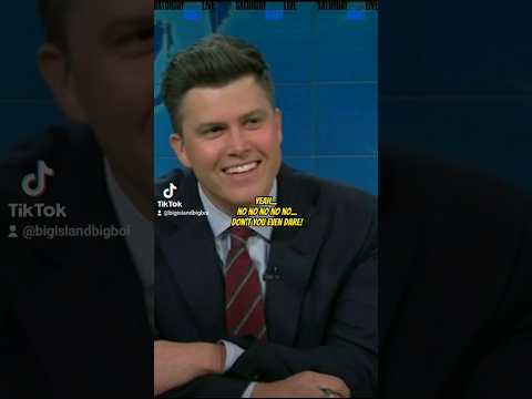 Colin Jost Can&#039;t Finish His Trump Joke SNL Weekend Update #comedy #snl #funny #weekendupdate #shorts
