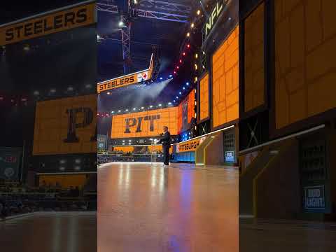 Roger Goodell announces DT Derrick Harmon as the Steelers RD 1 Pick #SteelersDraft #NFL #NFLDraft