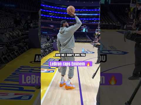 LeBron rapping “The Way I Am” 🗣️