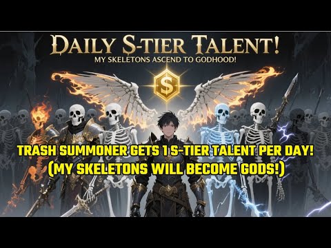 TRASH&quot; SUMMONER GETS 1 S-TIER TALENT PER DAY! (My Skeletons Will Become GODS!)