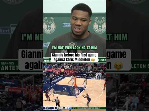 Giannis had jokes about facing Middleton 😂