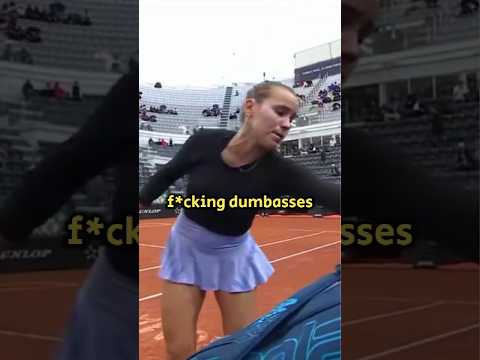 Sofia Kenin vs The Crowd💀 - Italian Open 2024 - tennis players angry moment