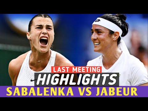 Ons Jabeur vs Aryna Sabalenka Epic Last Battle Full Highlights - Before Semifinal Wimbledon 2023
