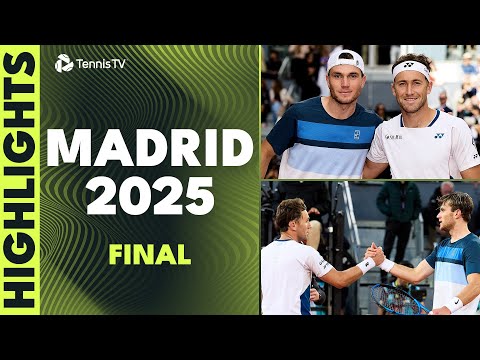 Jack Draper vs Casper Ruud For The Title! 🏆 | Madrid 2025 Final Highlights