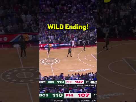 Boston Celtics vs Philadelphia 76ers! WILD Ending! Tatum Three, Joel Embiid too late! #nba #sixers