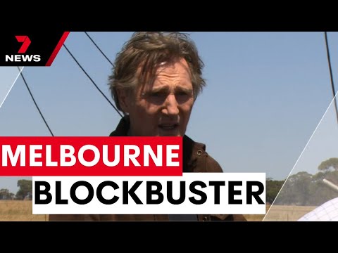 Action star Liam Neeson brings movie magic to Victoria | 7NEWS