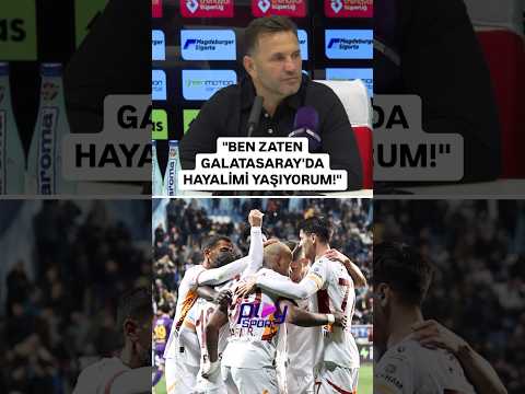 Galatasaray&#039;ın başında üst üste 3. şampiyonluğuna giden Okan Buruk hayallerini yaşıyor!
