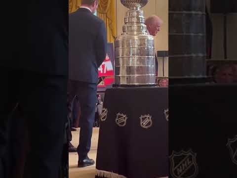 Donald Trump at The White House with the 2024 NHL Stanley Cup Champions, Florida Panthers