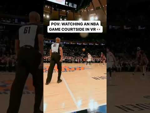 Fans can watch NBA games courtside in VR with Meta Quest 👀 #sports #nba #vr