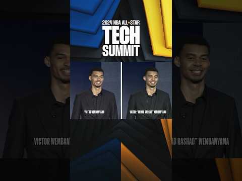 Victor Wembanyama Uses AI To Take Someone&#039;s Job At The All Star Tech Summit #nba #tech #technology