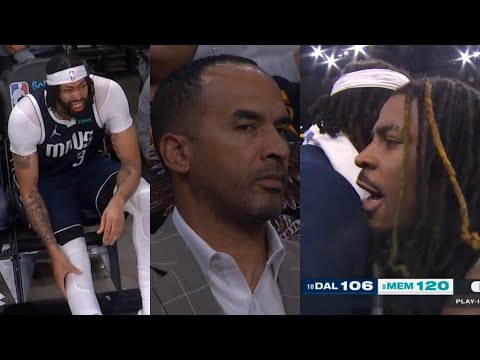 Anthony Davis gets injured then airballs 3 and camera pans to Nico Harrison 💀
