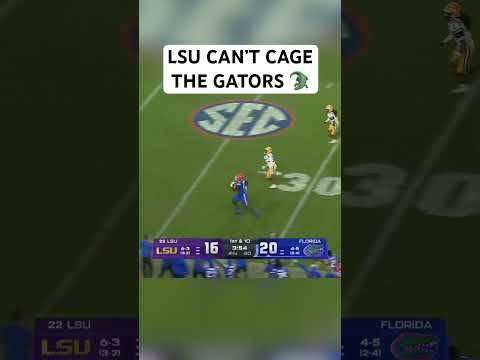 Florida RB Jadan Baugh with the 55-YD TD run to put away LSU 😤 #shorts