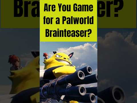 Are You Game For A Palworld Brainteaser? #palworld