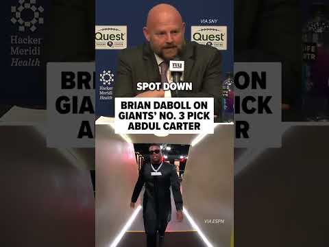 The Giants’ head coach has nothing but good things to say about No. 3 pick Abdul Carter