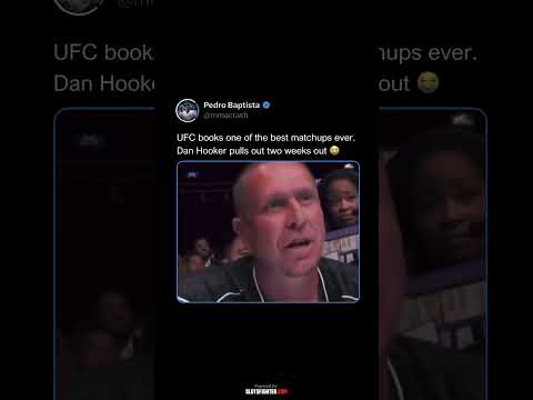 Dan Hooker is OUT of his fight with Justin Gaethje at UFC 313 😭