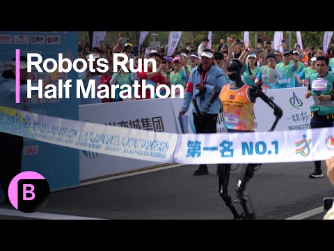 Humanoid Robots Run Half Marathon in Beijing