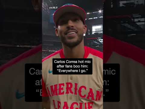 The former Houston Astros shortstop Carlos Correa is used to the reaction #shorts