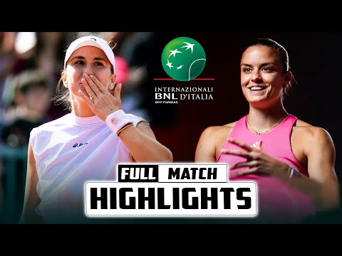 Maria Sakkari vs Belinda Bencic 1st Round Highlights [RET] - d&#039;Italia Rome 2025