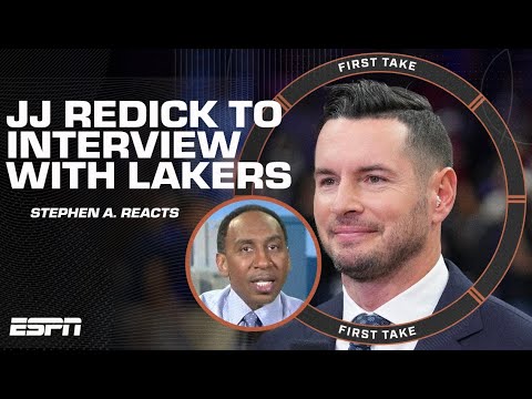 Stephen A. reacts to JJ Redick interviewing for Lakers’ head coaching job | First Take