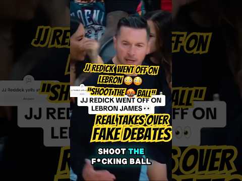 JJ Redick yells at LeBron😳 “Shoot the 🤬 Ball” #lakers #lebronjames #jjredick #nba #basketball