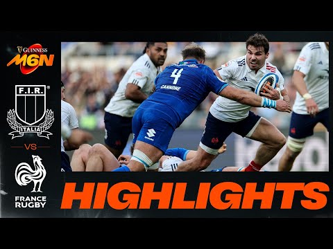 ITALY V FRANCE | 2025 GUINNESS MEN&#039;S SIX NATIONS | RUGBY HIGHLIGHTS