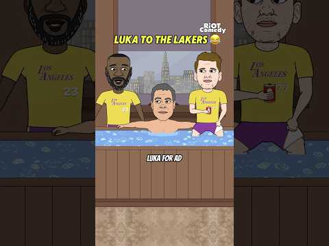 Luka Doncic Gets Traded To The Lakers 😂 #nba #nbanews
