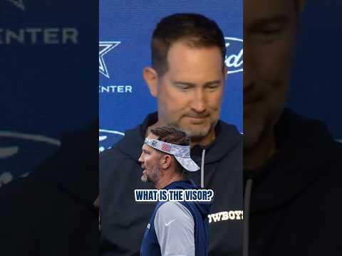 Schotty explains the origin of the visor 🐊 #DallasCowboys #NFL #BrianSchottenheimer #football