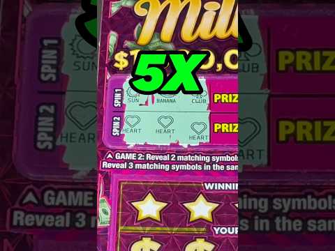 5X WIN on $20 Jackpot Millions!💵 #scratchofftickets #texaslottery