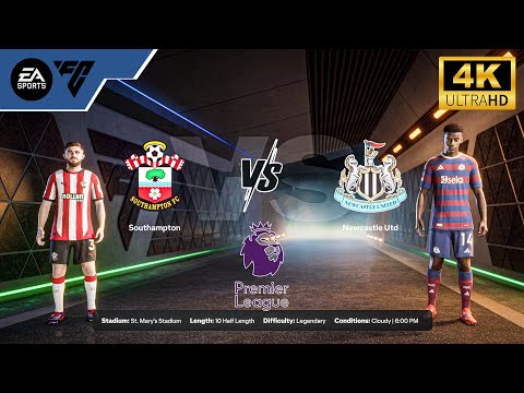 EA SPORTS FC 25 | Southampton vs Newcastle United | Epic Premier League Clash in 4K HDR 60FPS!