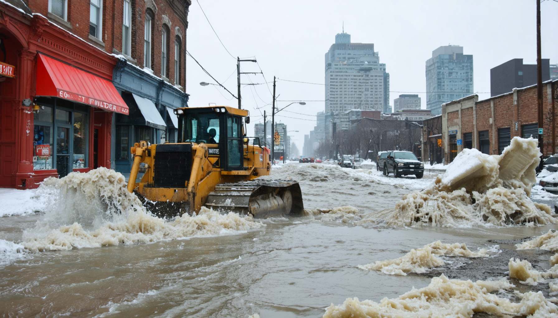 Detroit’s Winter Woes: Battling Floods and Frost from a Bursting Water Main Detroit’s Winter Woes: Battling Floods and Frost from a Bursting Water Main
